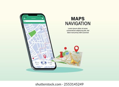 maps smart city icon logo sign gps online service cargo rider way vacation modern app vector apple waze tech poster world place share
