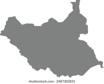 Karte von Südsudan Logo