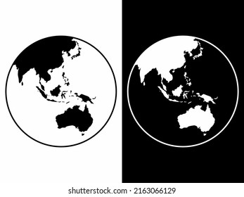 a maps of southeast asia logo vector