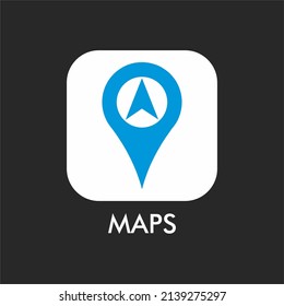 MAPS SYMBOL VECTOR, suitable for icon and element design to describe direction