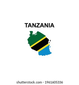 maps of Tanzania icon vector sign symbol