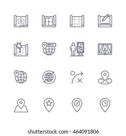 Maps & Travel icons