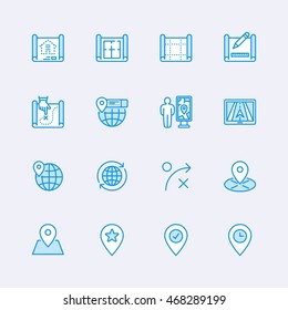 Maps & Travel icons