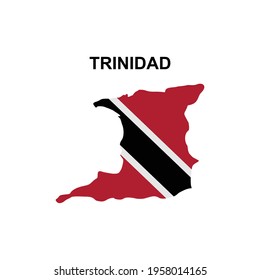 maps of Trinidad icon vector sign symbol