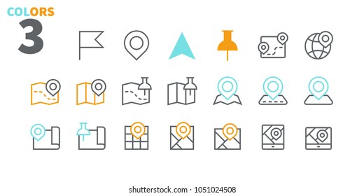 Maps UI Pixel Perfect Well-crafted Vector Thin Line Icons 48x48 Ready for 24x24 Grid for Web Graphics and Apps. Simple Minimal Pictogram Part 1-1