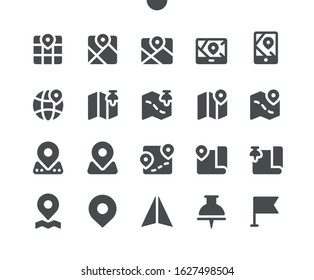 Maps UI Pixel Perfect Well-crafted Vector Solid Icons 48x48 Ready for 24x24 Grid for Web Graphics and Apps. Simple Minimal Pictogram