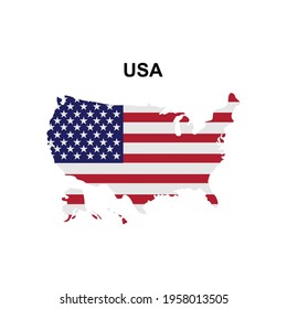 maps of United State Of America icon vector sign symbol
