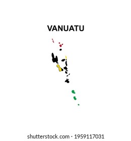 símbolo de símbolo del vector de icono de Vanuatu