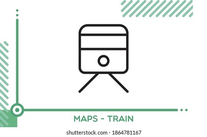 Maps Vector Icon Rail Train