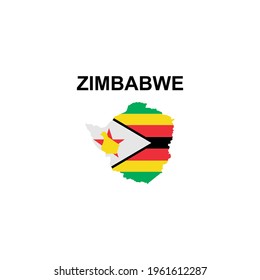 maps of Zimbabwe icon vector sign symbol