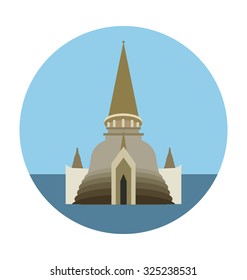 
Maqam Echahid Colored Vector Illustration
