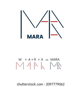 Mara logo design for branding. It has verious mening in various language.