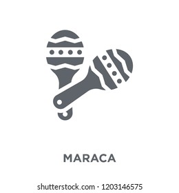 Maraca icon. Maraca design concept from  collection. Simple element vector illustration on white background.
