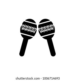 maraca icon. Elements of culture of Mexico icon. Premium quality graphic design icon. Simple love icon for websites, web design, mobile app, info graphics on white background