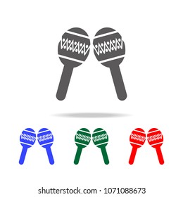 maraca icon. Elements of culture of Mexico multi colored icons. Premium quality graphic design icon. Simple icon for websites, web design, mobile app, info graphics on white background