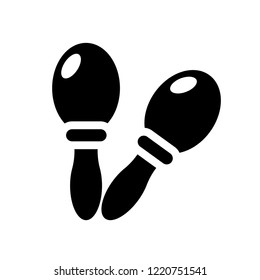 Maraca icon. Trendy Maraca logo concept on white background from Music collection. Suitable for use on web apps, mobile apps and print media.