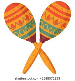 Maraca Icon Vector Illustration of Musical Instrument for Web