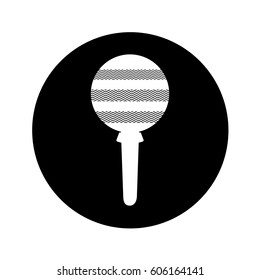 maraca instrument isolated icon vector illustration design