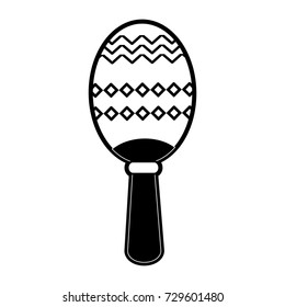 maraca musical instrument icon image 