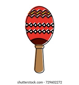 maraca musical instrument icon image 