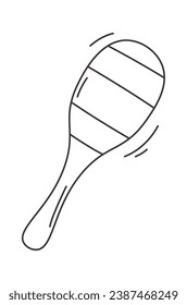Maraca Musical Instrument Vector Illustration