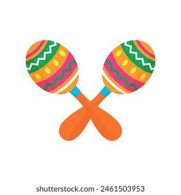 Maracas. Cinco de Mayo. Ilustración vectorial