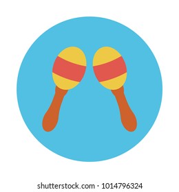 maracas flat icon