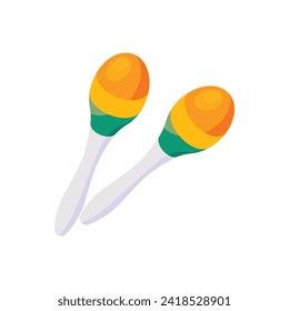 Vector de plantilla de diseño gráfico de Maracas.