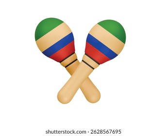  maracas icon 3d illustration render