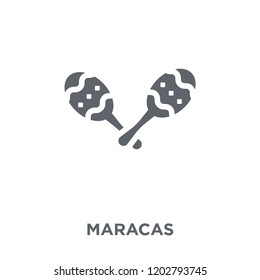 Maracas icon. Maracas design concept from Birthday and Party collection. Simple element vector illustration on white background.