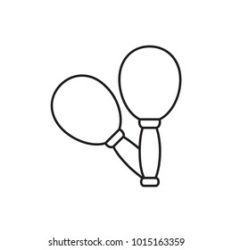 maracas icon illustration isolated vector sign symbol