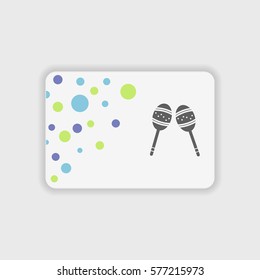 Maracas icon illustration isolated vector sign symbol