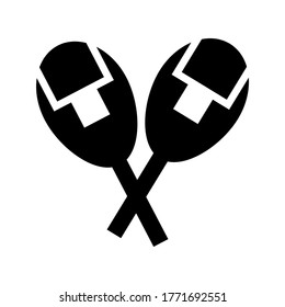 Maracas icon or logo isolated sign symbol vector illustration - high quality black style vector icons
