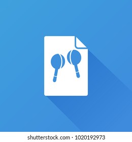 Maracas icon. music sign