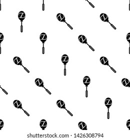 Maracas Icon Seamless Pattern, Music, Percussion Instrument Icon Vector Art Illustration