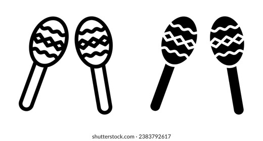 Maracas Icon. symbol for mobile concept and web design. vector illustration