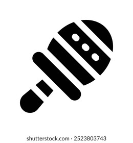 maracas icon. vector glyph icon for your website, mobile, presentation, and logo design.