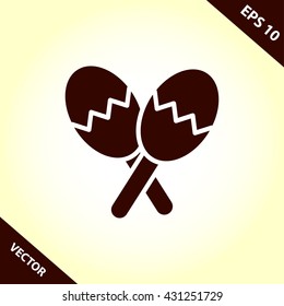 maracas icon. maracas vector illustration