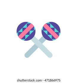 maracas icon. vector illustration