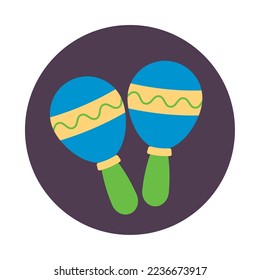 maracas icon vector image with white background