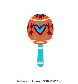 Maracas icon vector. Music illustration sign. Rhythm symbol. Mexico logo.