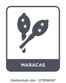 maracas icon vector on white background, maracas trendy filled icons from Brazilia collection, maracas vector illustration