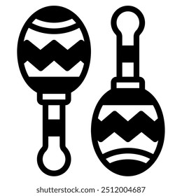 Maracas icon for web, app, infographic, etc