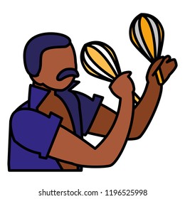 maracas instrument icon