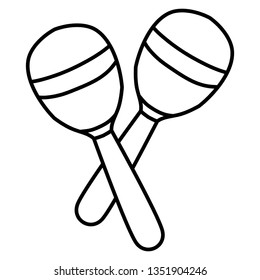 maracas instrument musical icon