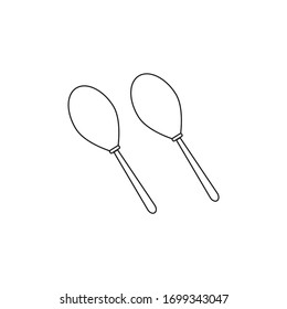 maracas instruments on white background