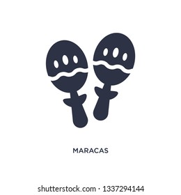 maracas isolated icon. Simple element illustration from brazilia concept. maracas editable logo symbol design on white background. Can be use for web and mobile.