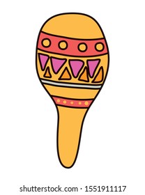 maracas latin instrument musical icon vector illustration design