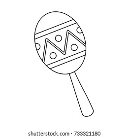 maracas music instrument icon image 