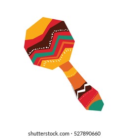 maracas music instrument icon vector illustration graphic design